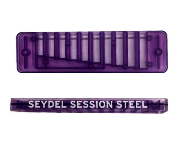 Session Steel Plastic Purple Comb