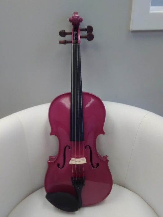 Harlequin 4/4 Pink Violin Outfit - Imperfect