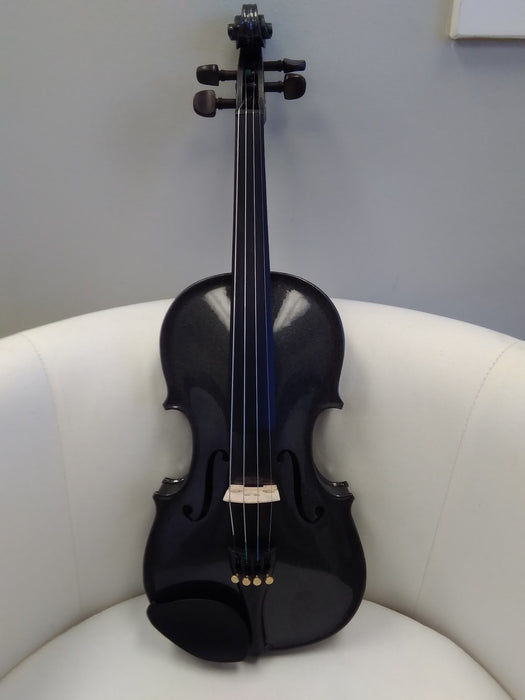 Harlequin 3/4 Black Violin Outfit - Imperfect