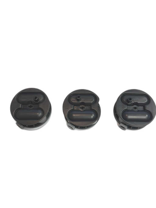 jHorn Rotary Valves (Set of 3) Black