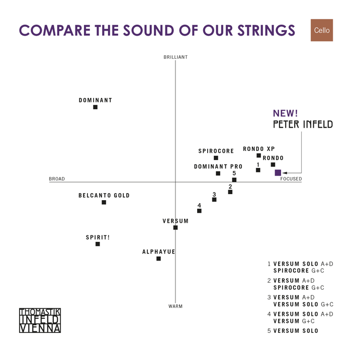 Peter Infeld Cello String Set