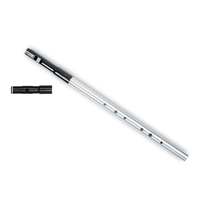 Tuneable Metal Low D Flute + Whistle Duo